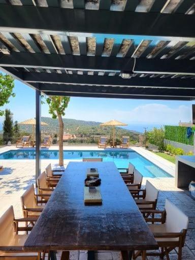 "Stergiou Luxury Apartment 2Nd Floor" Με Κοινη Πισινα Saronida Ngoại thất bức ảnh