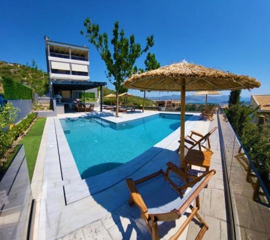 "Stergiou Luxury Apartment 2Nd Floor" Με Κοινη Πισινα Saronida Ngoại thất bức ảnh