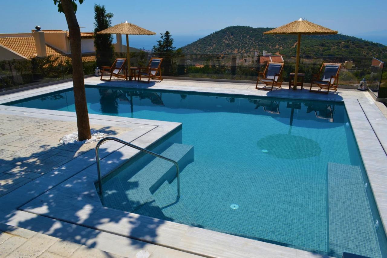 "Stergiou Luxury Apartment 2Nd Floor" Με Κοινη Πισινα Saronida Ngoại thất bức ảnh
