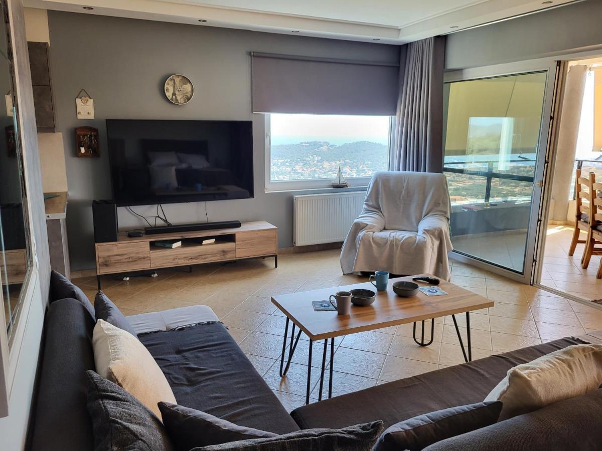 "Stergiou Luxury Apartment 2Nd Floor" Με Κοινη Πισινα Saronida Ngoại thất bức ảnh