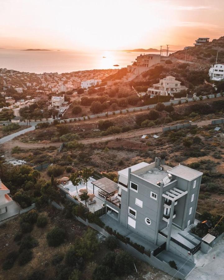 "Stergiou Luxury Apartment 2Nd Floor" Με Κοινη Πισινα Saronida Ngoại thất bức ảnh