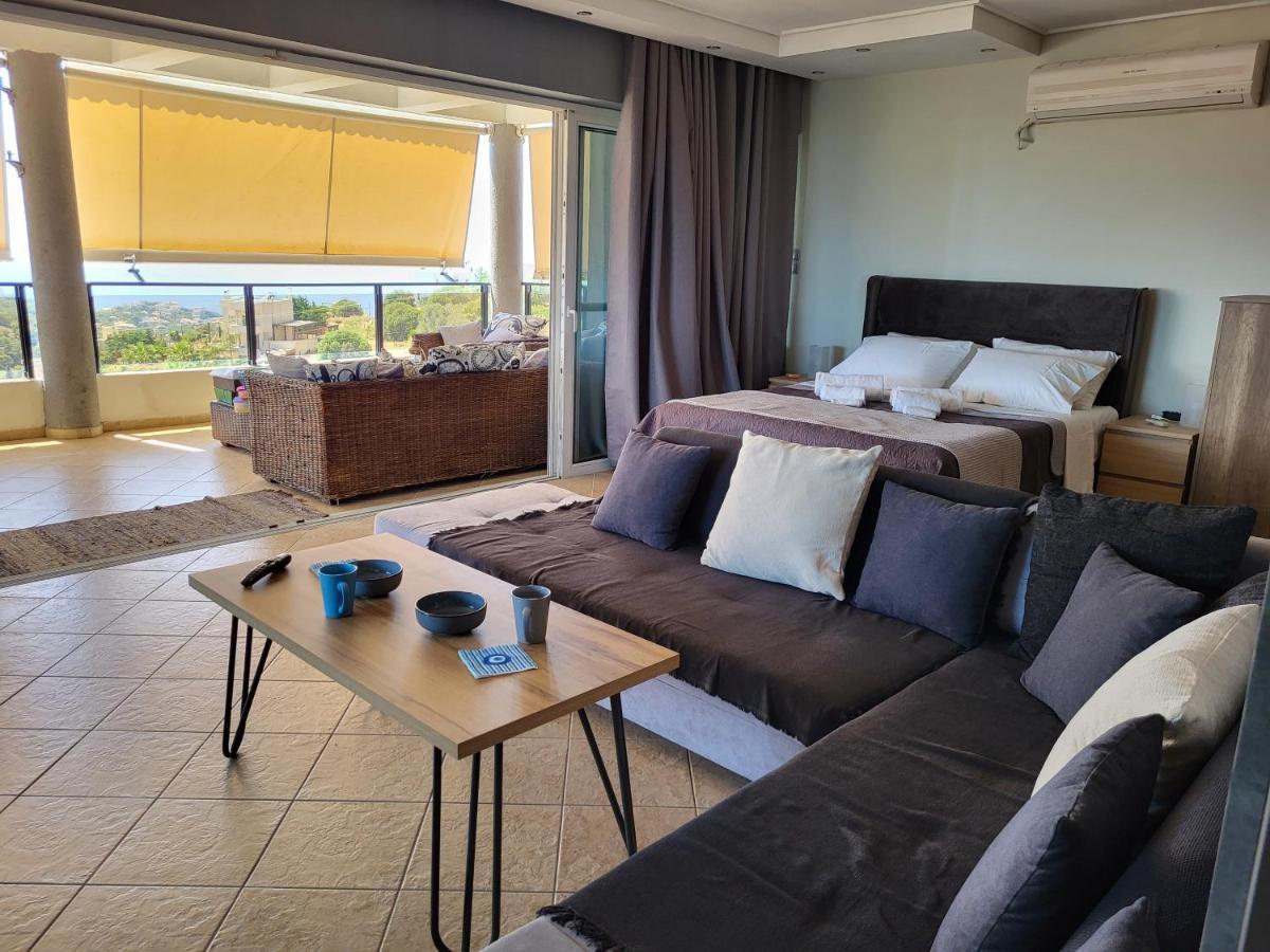 "Stergiou Luxury Apartment 2Nd Floor" Με Κοινη Πισινα Saronida Ngoại thất bức ảnh