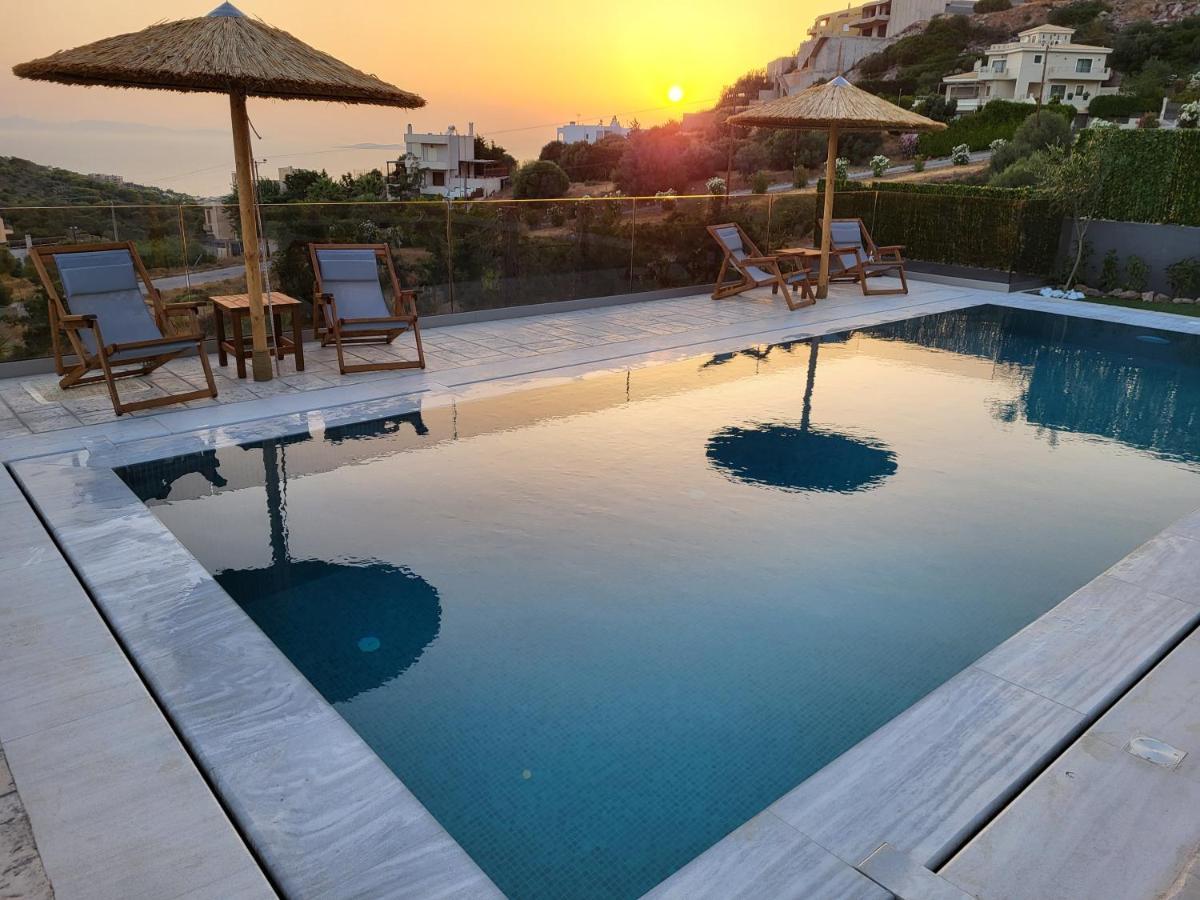 "Stergiou Luxury Apartment 2Nd Floor" Με Κοινη Πισινα Saronida Ngoại thất bức ảnh