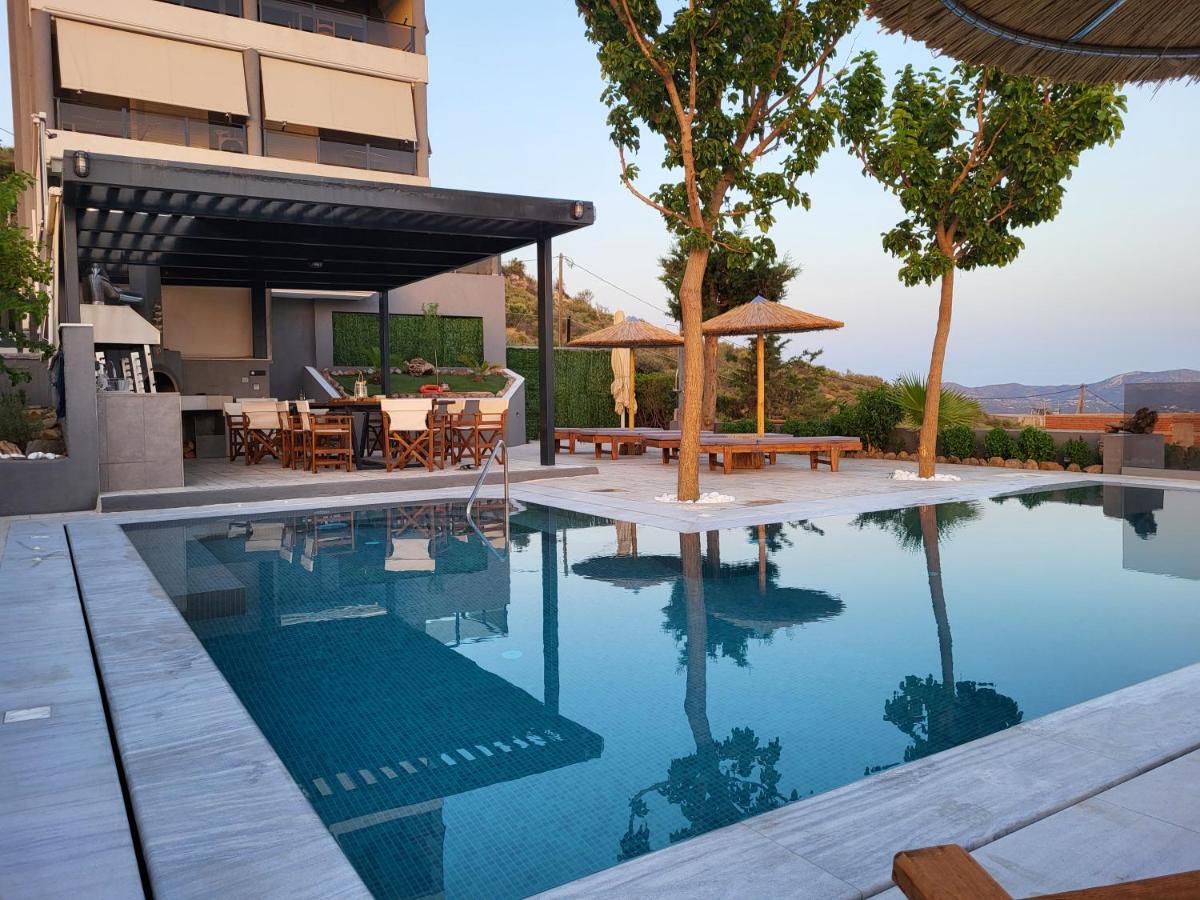 "Stergiou Luxury Apartment 2Nd Floor" Με Κοινη Πισινα Saronida Ngoại thất bức ảnh